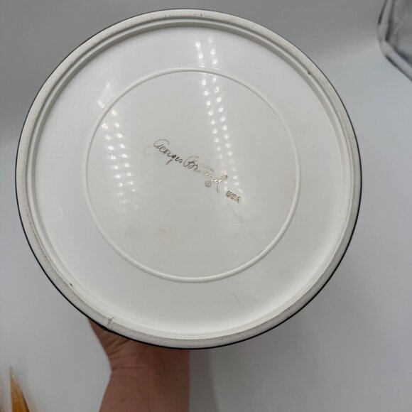 Vintage Georges Briard Ice Bucket Mirror Gold with Clear Handle and Lid Vintage - Picture 6 of 10